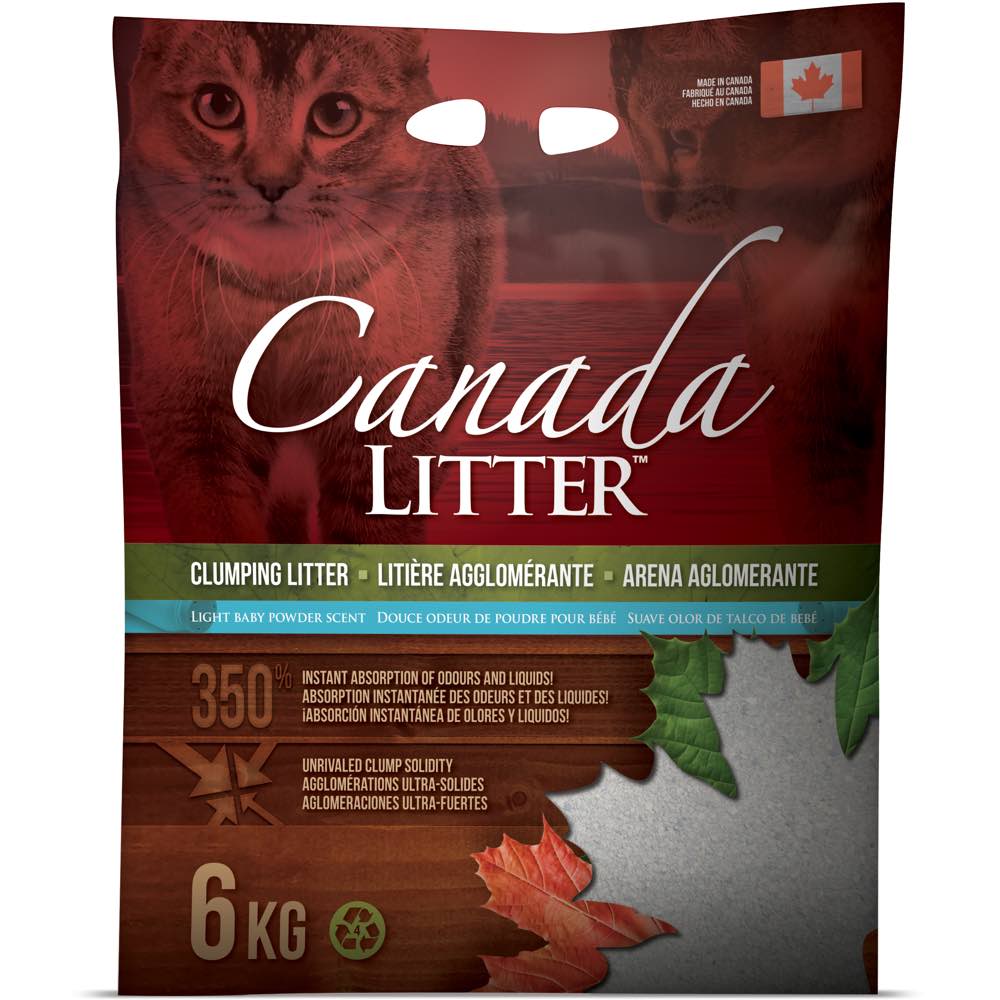 Canada Clumping Clay Cat Litter - Baby Powder 8kg