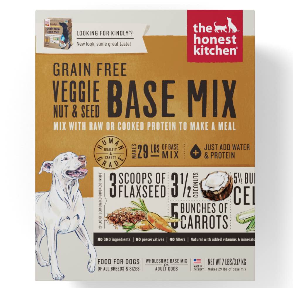 "The Honest Kitchen Kindly Grain Free Veggie, Nut & Seed Base Mix Dehydrated Dog Food"