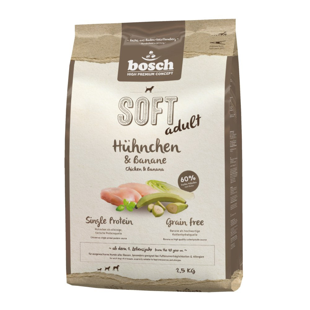 Bosch High Premium Soft+ Adult Chicken & Banana Grain Free Dry Dog Food