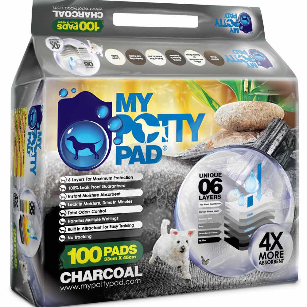 BUY 3 GET 1 FREE: My Potty Pad Charcoal Pee Pad For Dogs - Kohepets