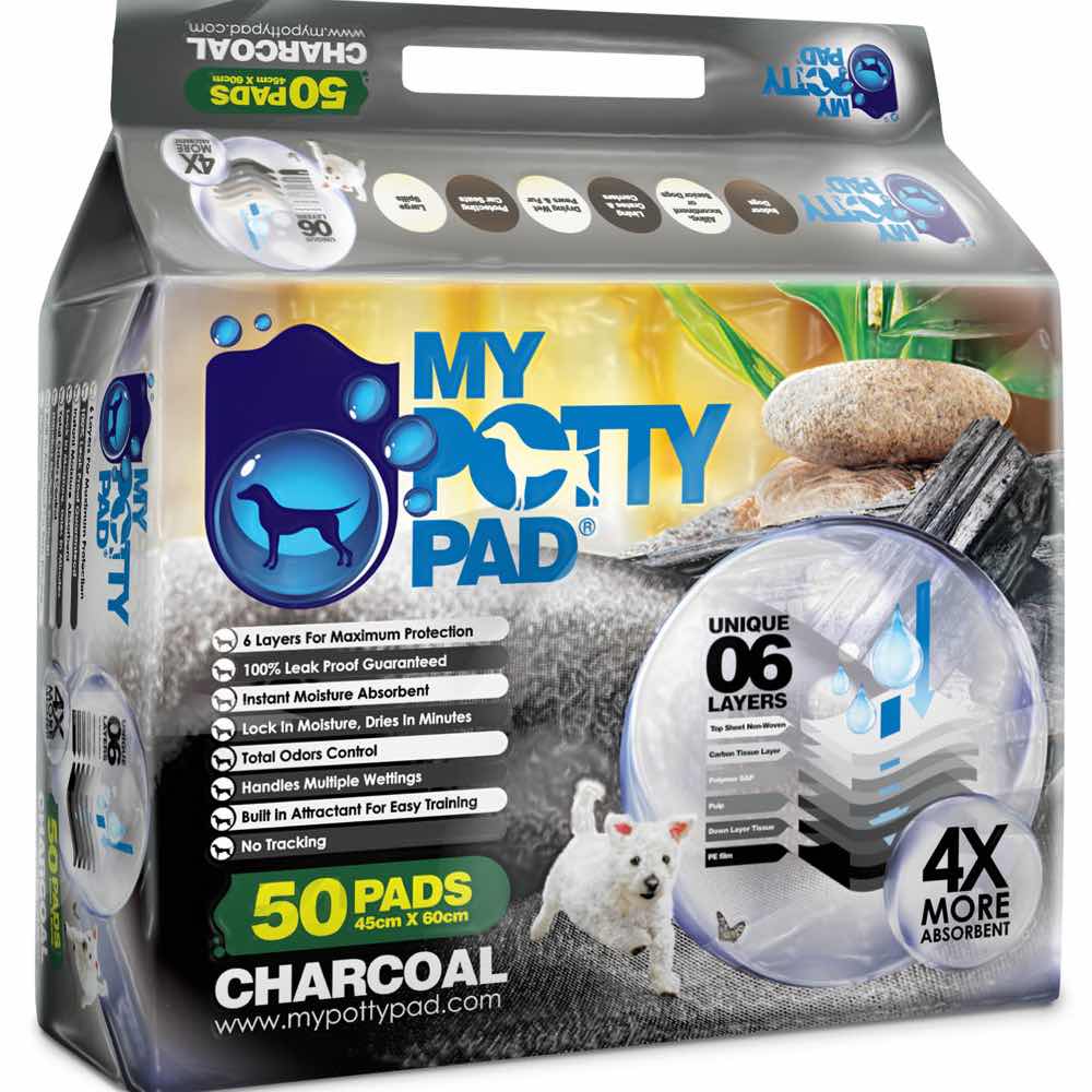 BUY 3 GET 1 FREE: My Potty Pad Charcoal Pee Pad For Dogs - Kohepets