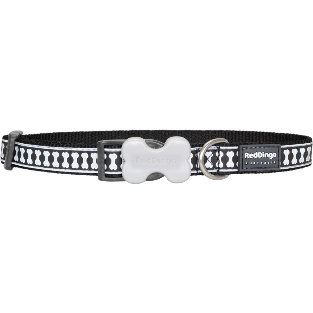 Red Dingo Reflective Dog Collar - Small