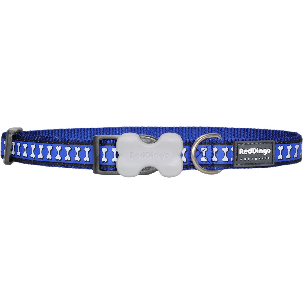 Red Dingo Reflective Dog Collar - Large