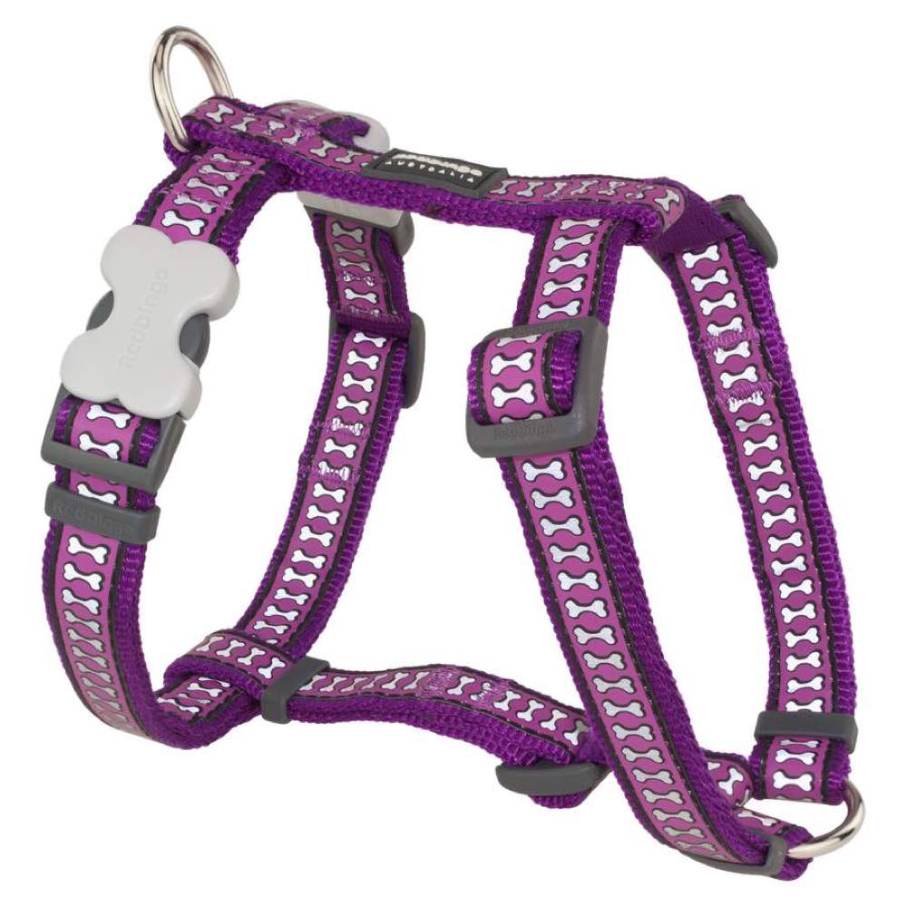 Red Dingo Reflective Dog Harness - Medium
