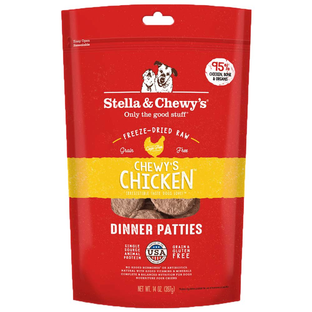 Stella & Chewy??s Chewy??s Chicken Dinner Patties Grain-Free Freeze-Dried Raw Dog Food