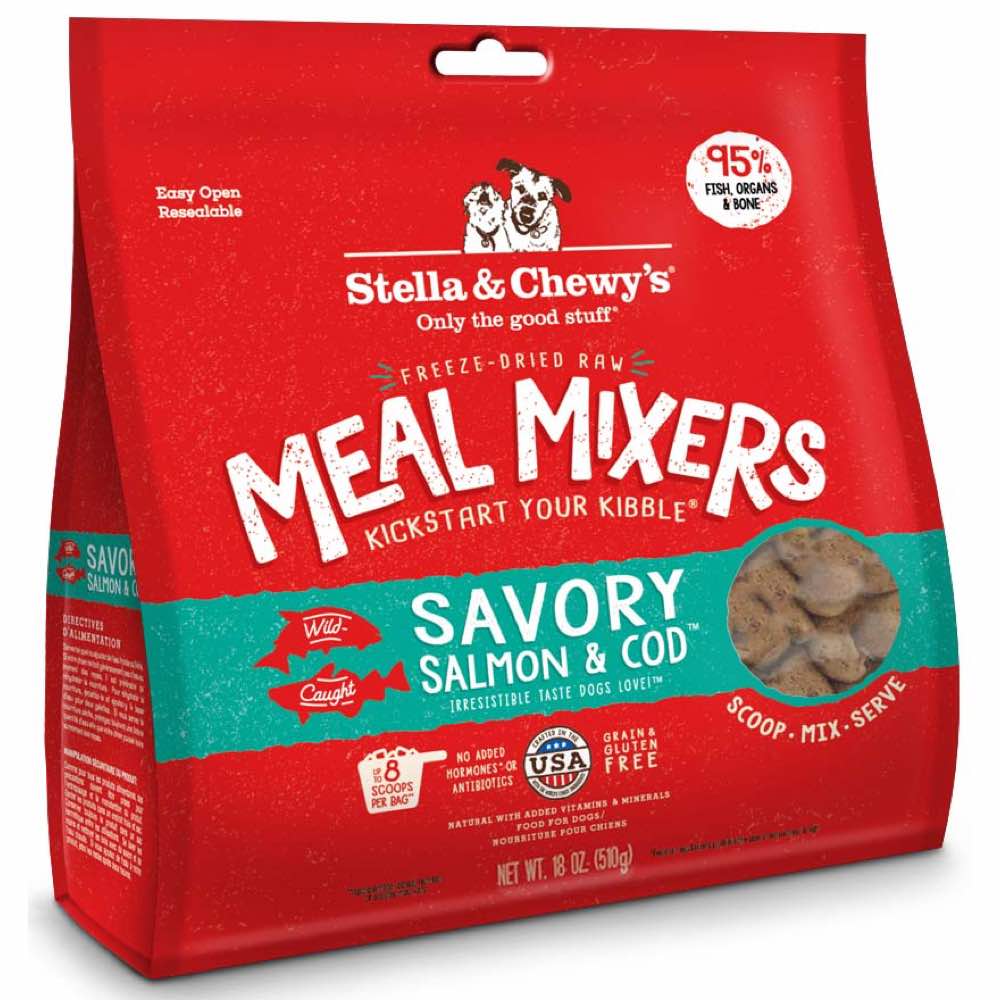 Stella & Chewy??s Savory Salmon & Cod  Meal Mixers Grain Free Freeze-Dried Raw Dog Food - Kohepets