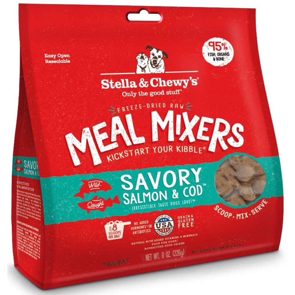 Stella & Chewy??s Savory Salmon & Cod  Meal Mixers Grain Free Freeze-Dried Raw Dog Food - Kohepets